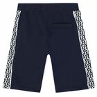 شورت بالشعار باللون الكحلى للاولاد, 1, hi-res