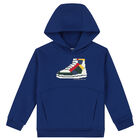 Boys Blue Sneaker Hooded Top, 1, hi-res