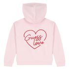 Girls Pink Logo Hooded Zip Up Top, 1, hi-res