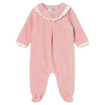 Baby Girls Pink Clouds Babygrow