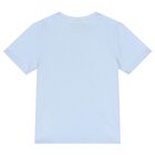 Baby Boys Pale Blue Logo T-Shirt, 1, hi-res