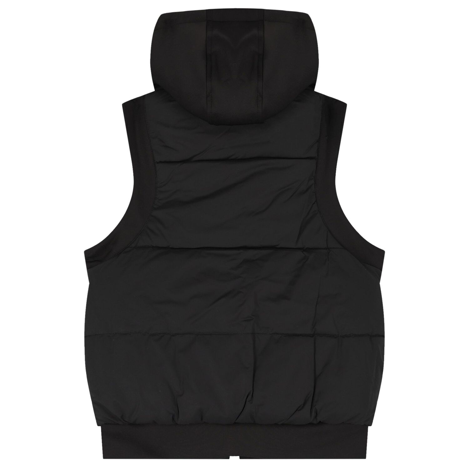 Black & White Logo Reversible Hooded Gilet, 1, hi-res image number null