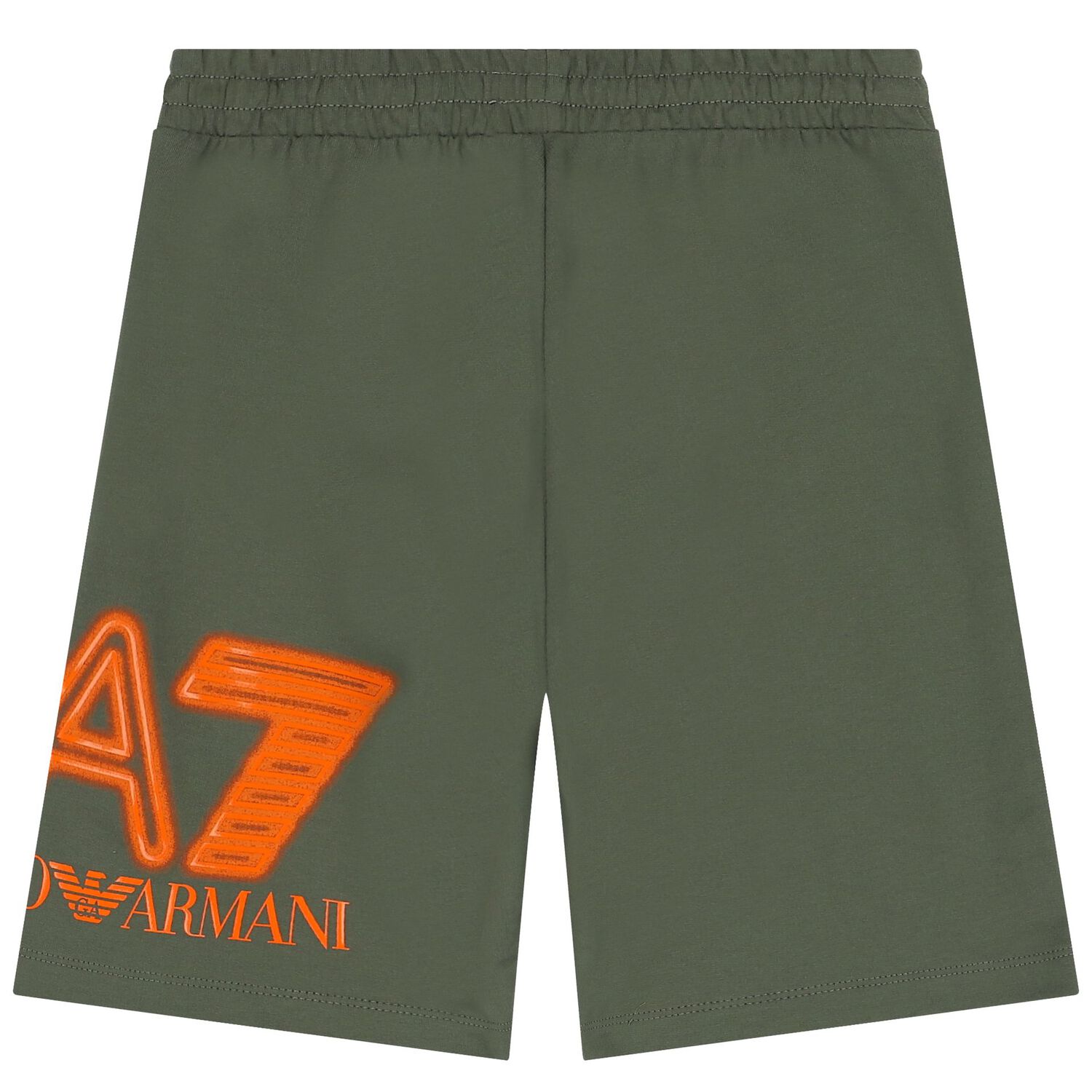 Boys Green Logo Shorts, 3, hi-res