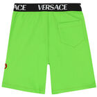 شورت بالشعار باللون الاخضر, 1, hi-res