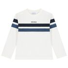 طقم بدله رياضيه للاولاد باللون الازرق والابيض ( 3 قطع ), 1, hi-res