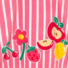 Younger Girls Pink Striped Hooded Towel, 2, hi-res