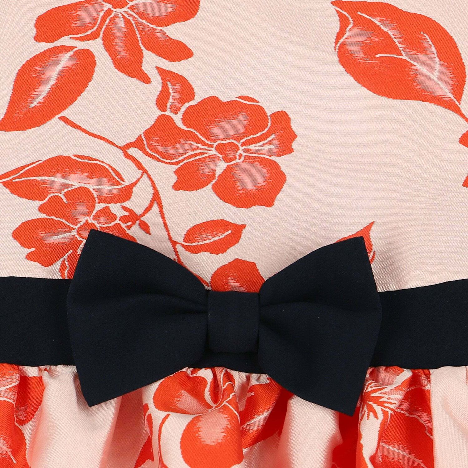 فستان عيد مطبع بالورود باللون البرتقالى , 1, hi-res