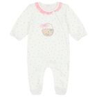 Baby Girls White Babygrows ( 2-Pack ), 1, hi-res