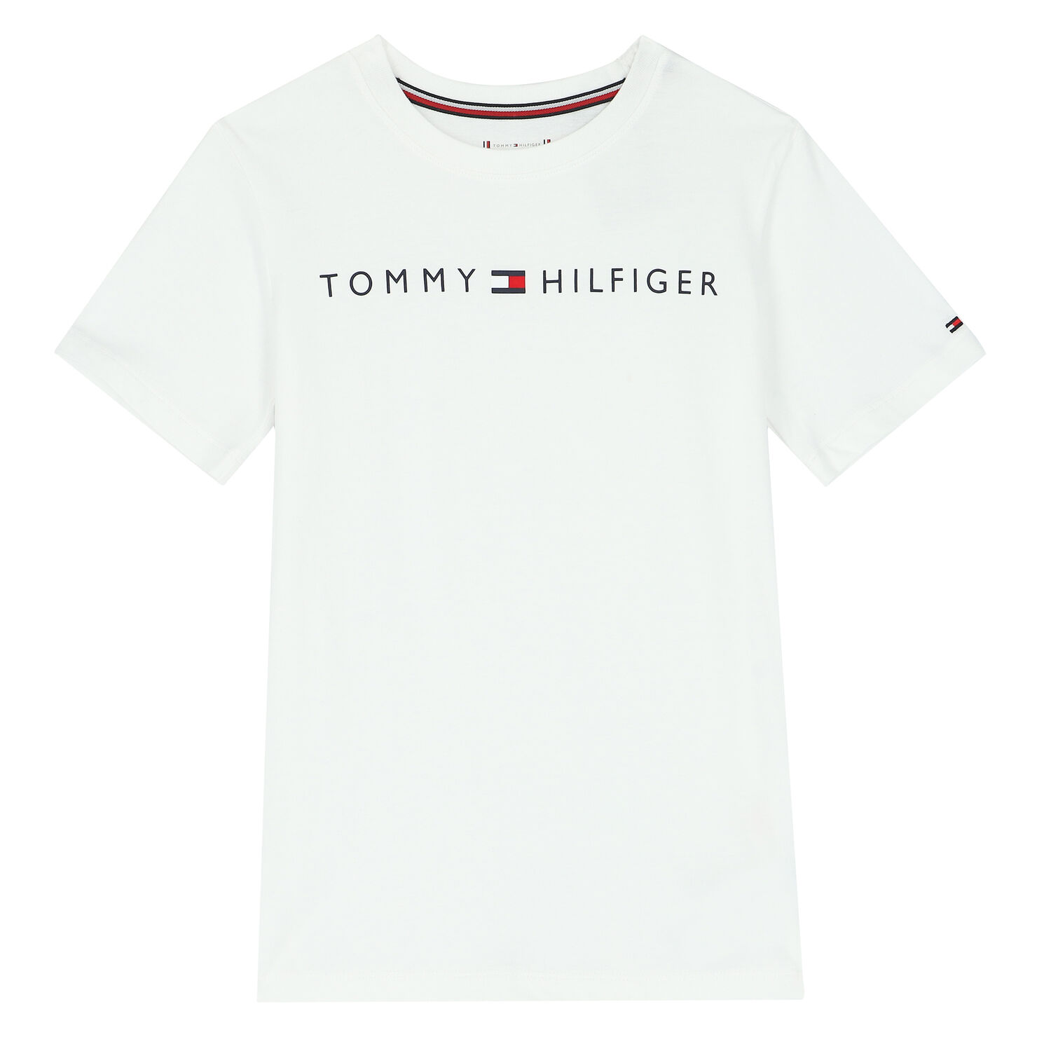 طقم شورت بالشعار باللون الابيض والكحلي للأولاد, 1, hi-res