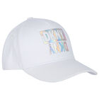White Iridescent Logo Cap, 2, hi-res