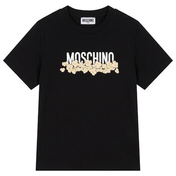 Black Logo Popcorn T-Shirt