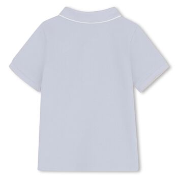 Younger Boys Blue Logo Polo Shirt