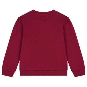 سويت شيرت دب أحمر للبنات