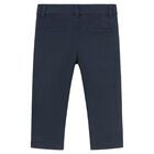 Younger Boys Navy Blue Trousers, 2, hi-res