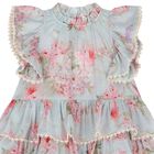 فستان بنات بطبعة الزهور باللون الأزرق, 1, hi-res