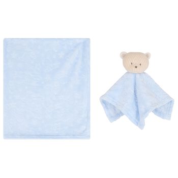Mayoral Baby Boys Blue Blanket Gift Set, 2 Baby Boys Blue Blanket Gift Set
