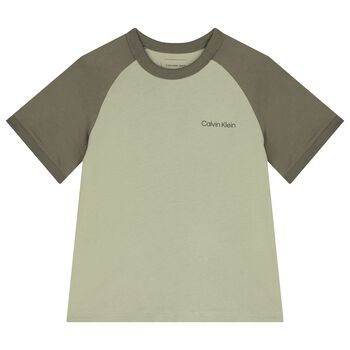Boys Green Logo T-Shirt