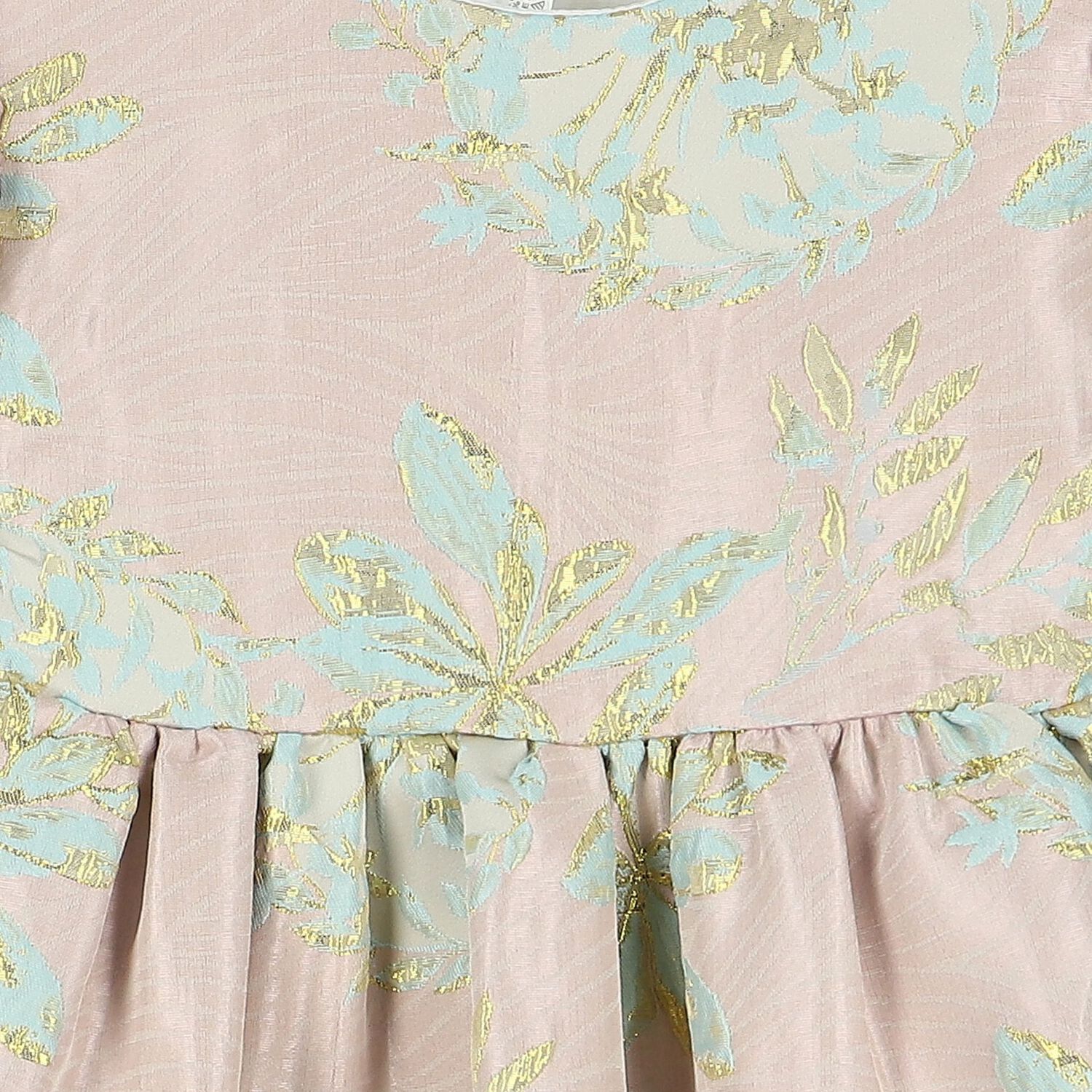 فستان بنات جاكار باللون الوردي, 1, hi-res