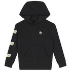 Black Logo Hooded Top, 1, hi-res