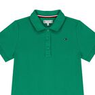Girls Green Logo Polo Dress, 1, hi-res