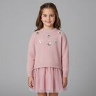 Girls Pink Tulle Dress Set, 1, hi-res