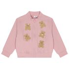 Girls Pink Teddy Bear Tracksuit, 1, hi-res