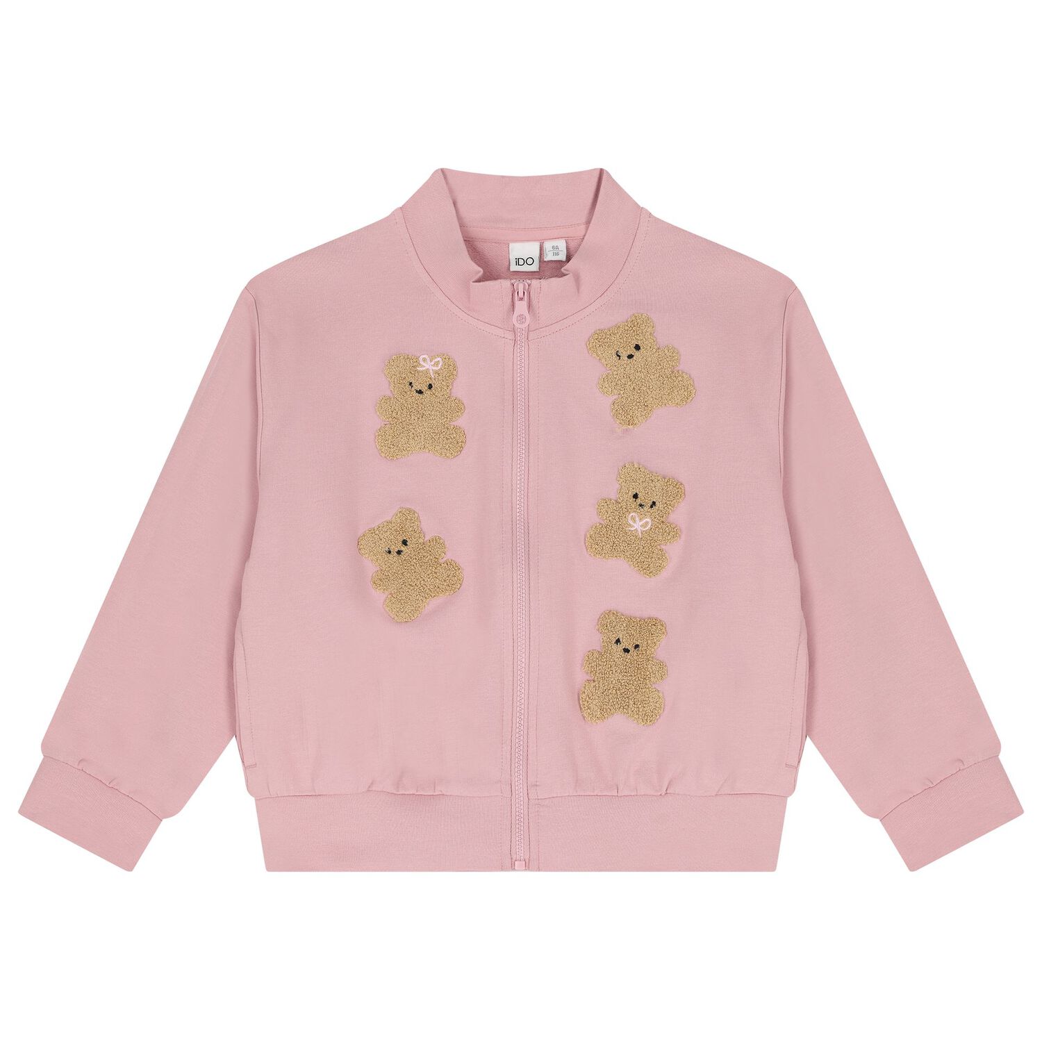 Girls Pink Teddy Bear Tracksuit, 1, hi-res