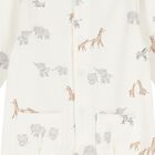 Beige & White Animals Babygrows ( 2-Pack ), 2, hi-res