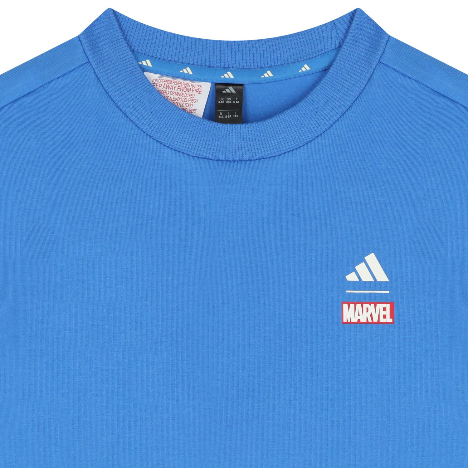Boys Blue Logo Marvel T-Shirt, 1, hi-res