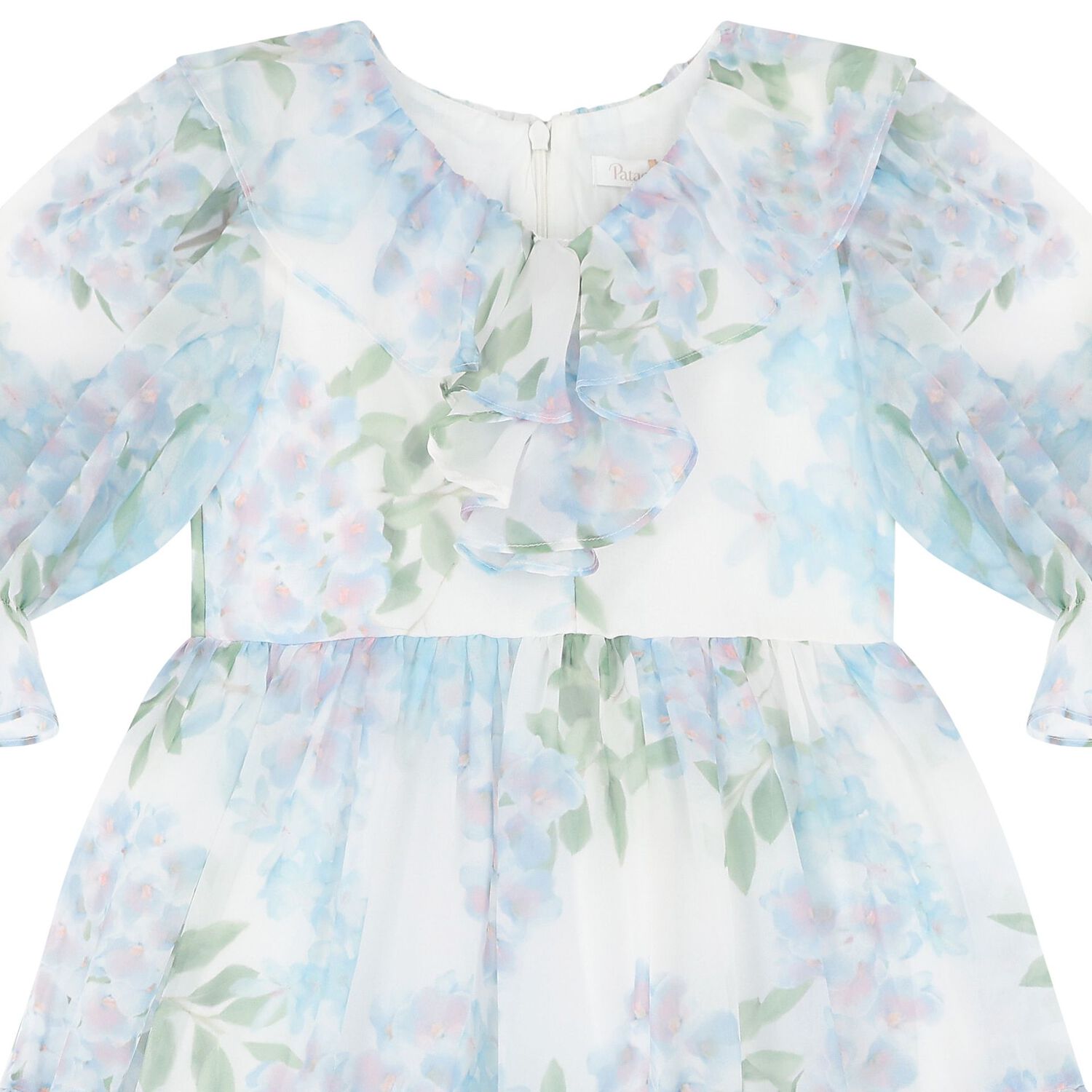 فستان بنات بطبعة الزهور باللون الأزرق, 1, hi-res image number null