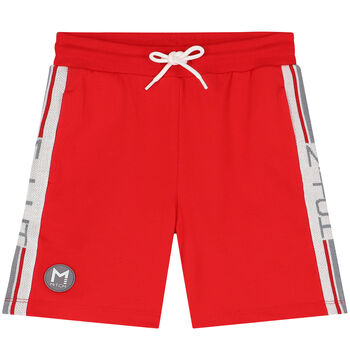 Boys Red Logo Shorts