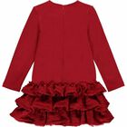 Girls Red Rose Dress, 1, hi-res