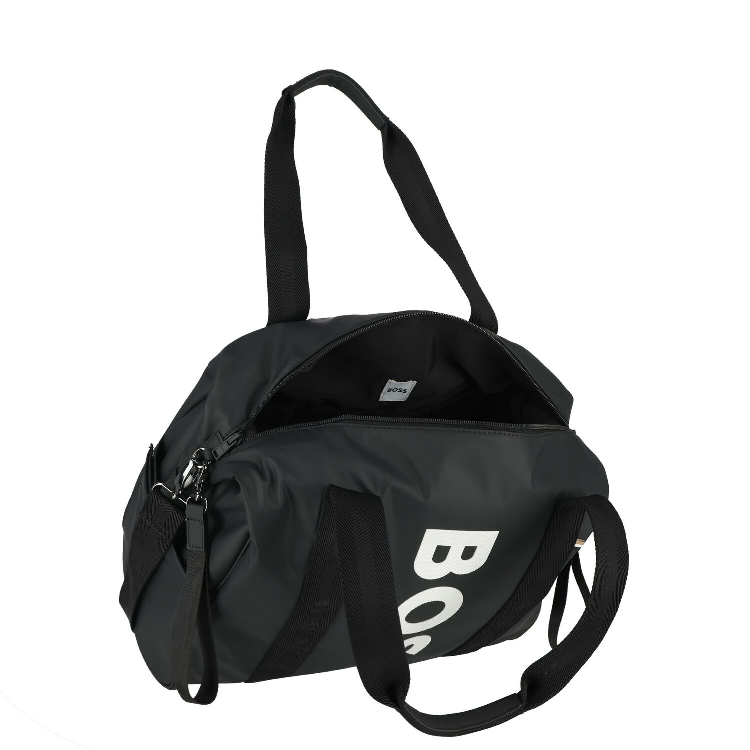 Black Logo Baby Changing Bag, 1, hi-res