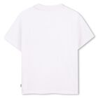 Boys Mini Me White Logo T-Shirt, 1, hi-res