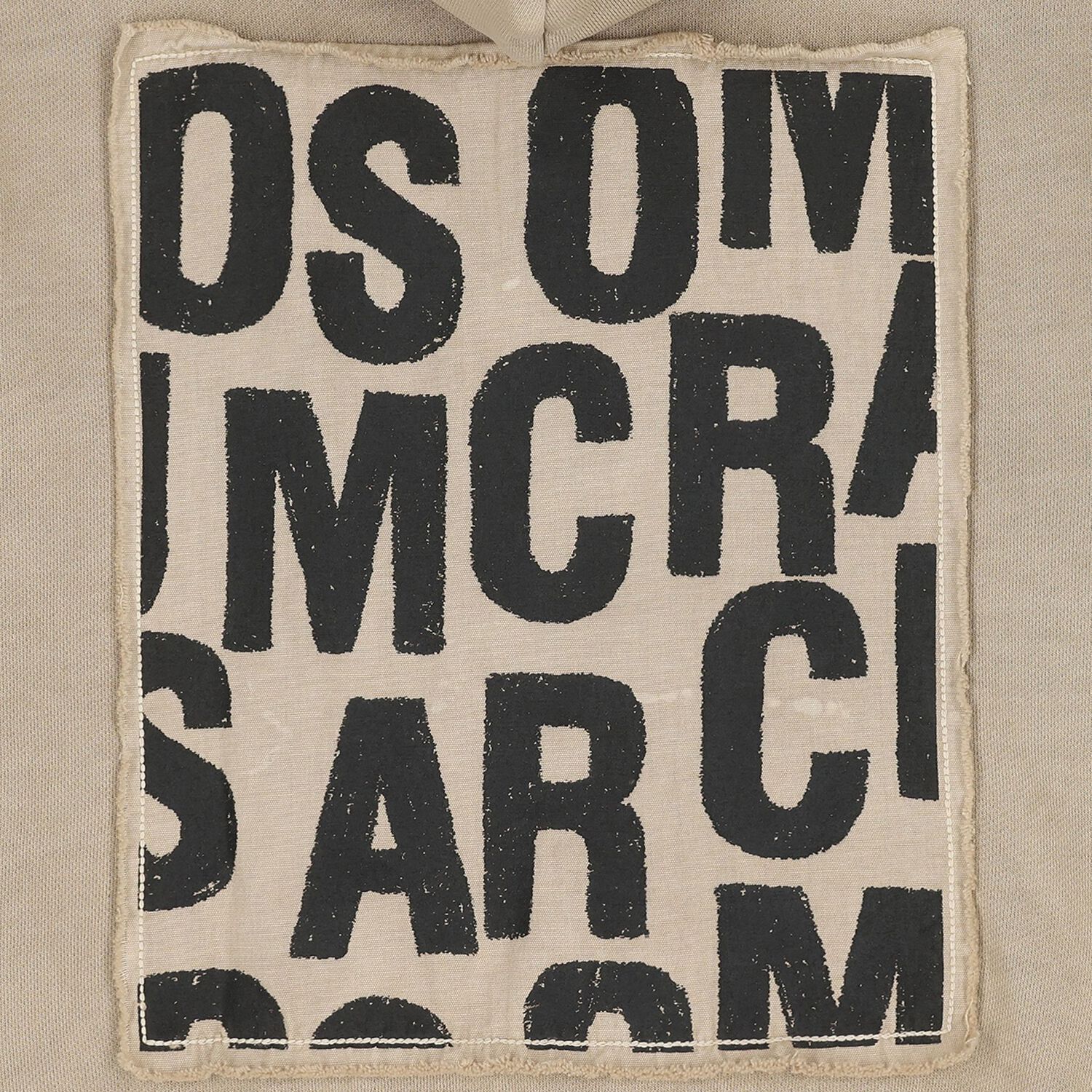 بلوزة بغطاء رأس وشعار باللون البيج للأولاد, 1, hi-res