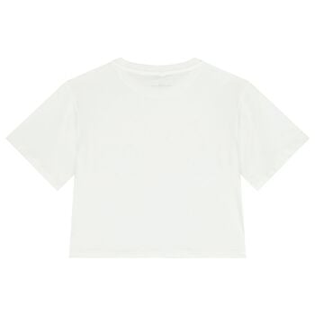Girls White Logo T-Shirt