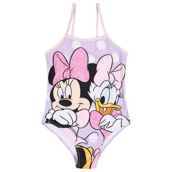 Girls Purple Minnie Mouse & Daisy Disney Swimsuit