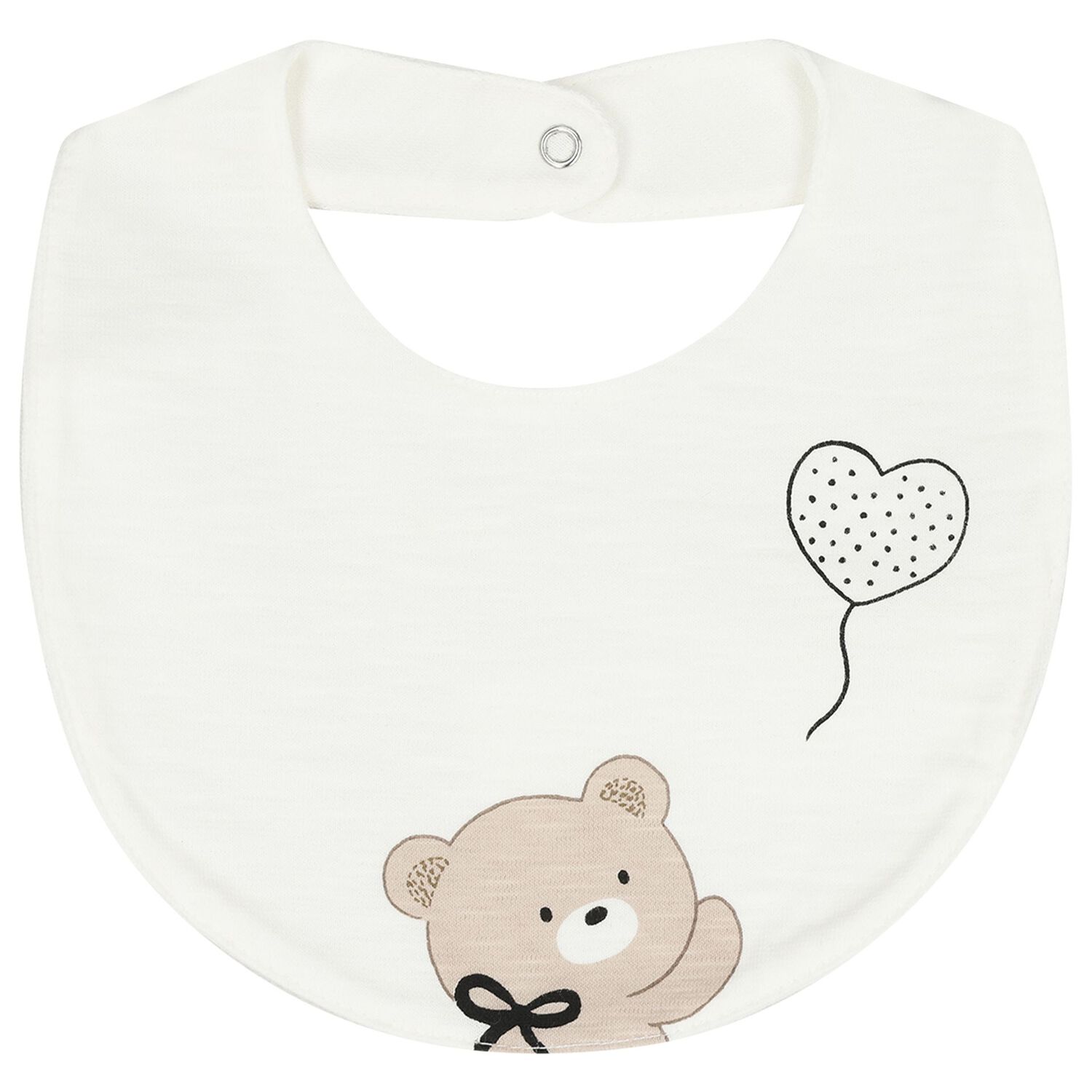 Baby Girls White Teddy Bear Romper Set, 2, hi-res