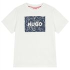 Boys Mini Me White Logo T-Shirt, 1, hi-res