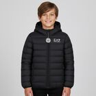 Boys Black Logo Jacket, 1, hi-res