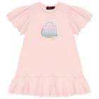 Girls Pink Bag Dress, 2, hi-res