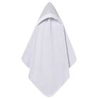 White  & Grey Hooded Towel, 1, hi-res