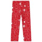 Girls Red Logo Leggings Set, 1, hi-res