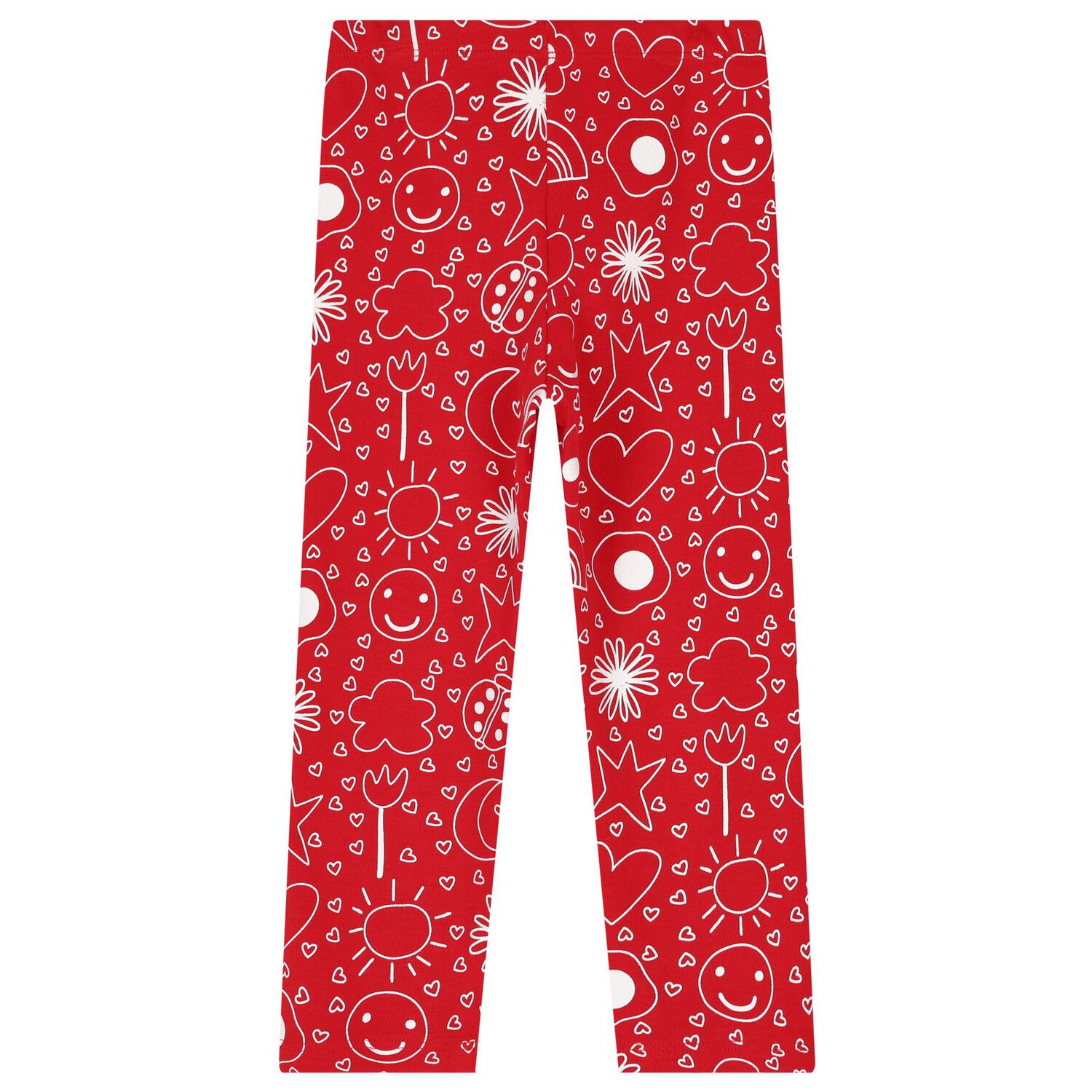 Girls Red Logo Leggings Set, 1, hi-res image number null