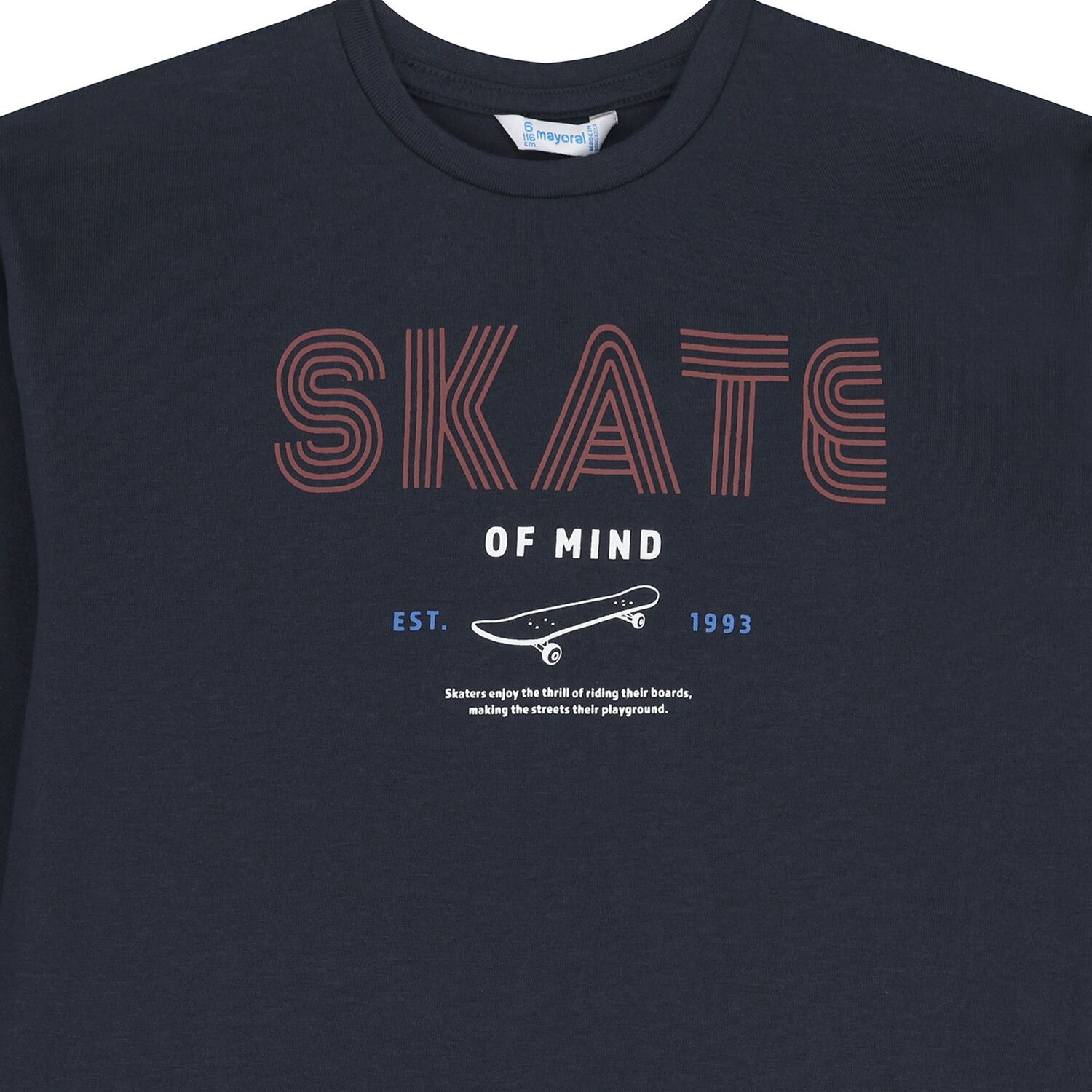 Boys White & Navy Blue Long Sleeve Top ( 2 Pack ), 2, hi-res