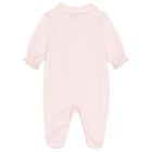 Baby Girls Pink Swan Babygrow, 1, hi-res