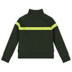 توب بسحاب بالشعار باللون الكاكي للأولاد, 1, hi-res