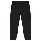 Boys Black Logo Joggers, 1, hi-res