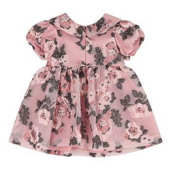 Younger Girls Pink Floral Dress