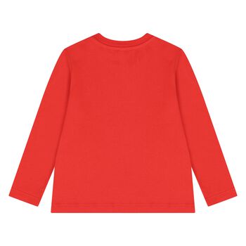 Red Santa Long Sleeve Top